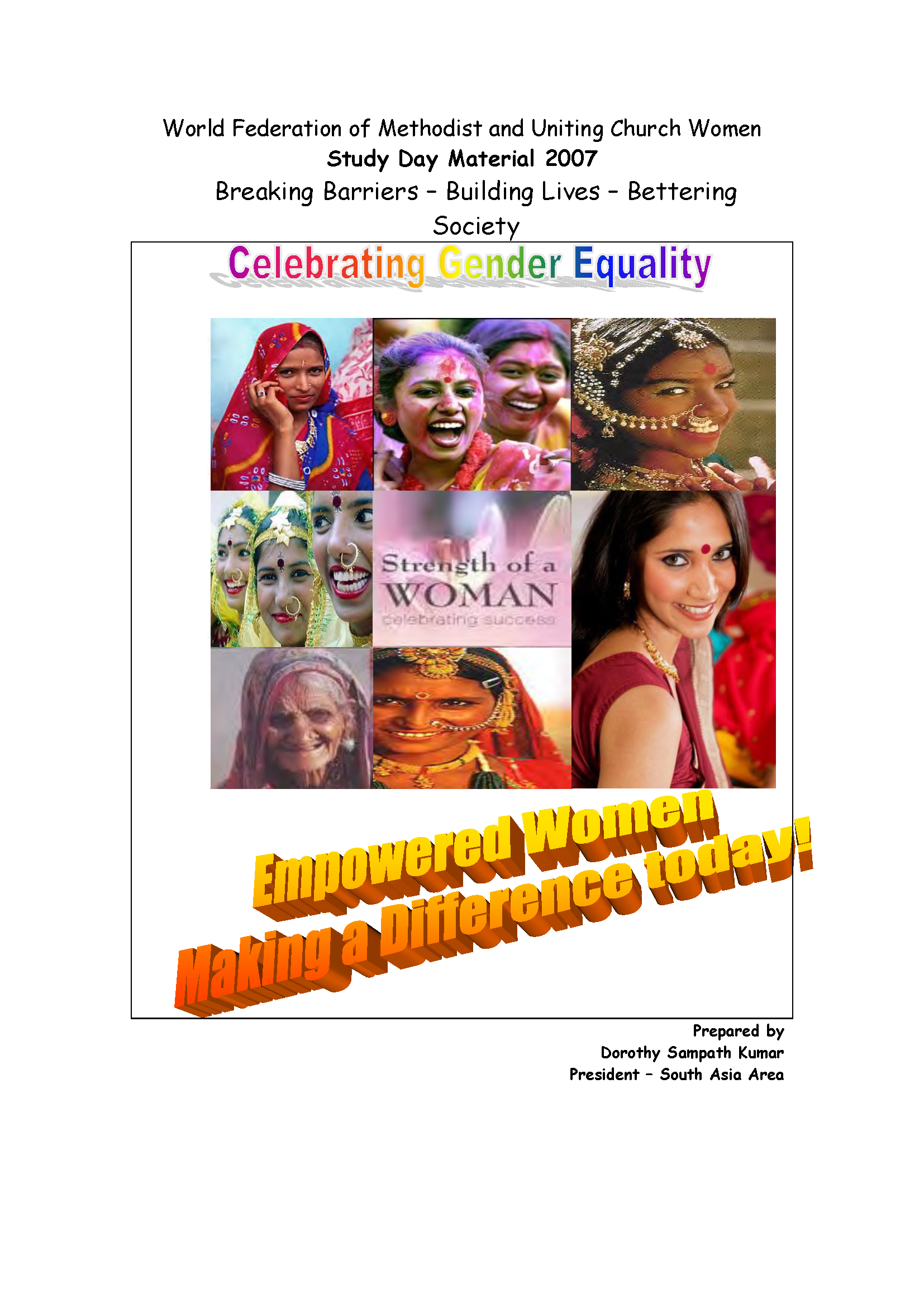 World Federation Day Study Program 2007-08