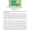 CSW 61 Report of the New York UN Representative